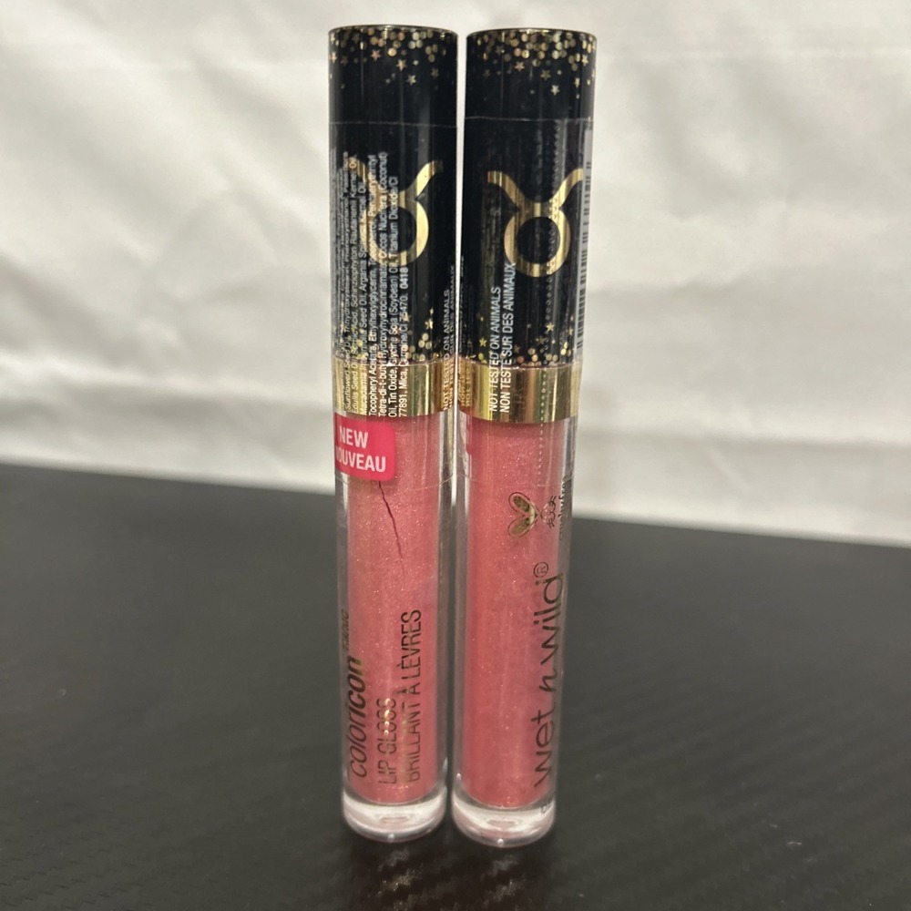 2x Taurus Wet N Wild‎ Cosmic Coloricon Shimmer Lip Gloss Zodiac Collection